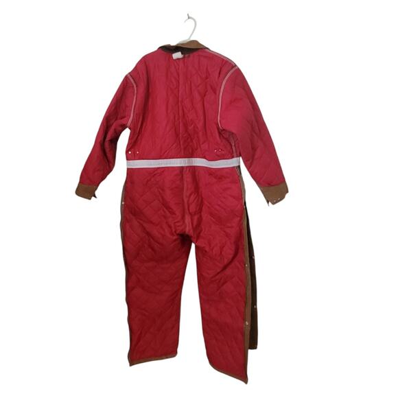 Carhartt Insulated Quilted Men Coverall Duck Brown Made in USA - Size 48 Short - Picture 12 of 12